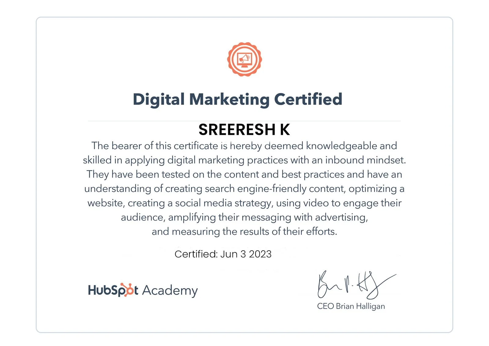 Digital marketing Certifications