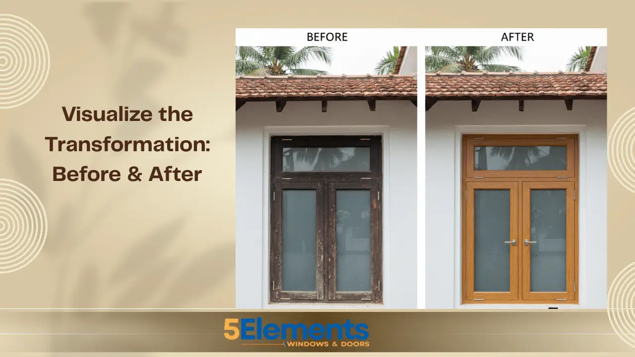 uPVC windows wood finish