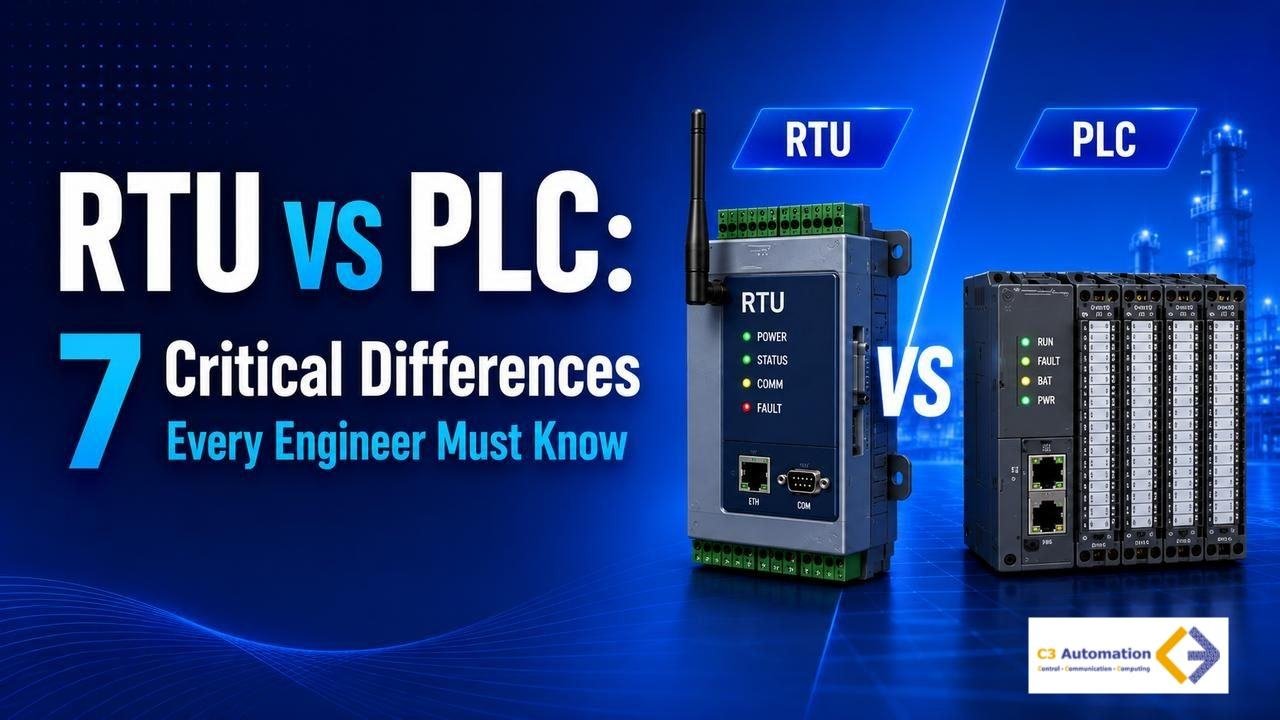 difference between RTU and PLC