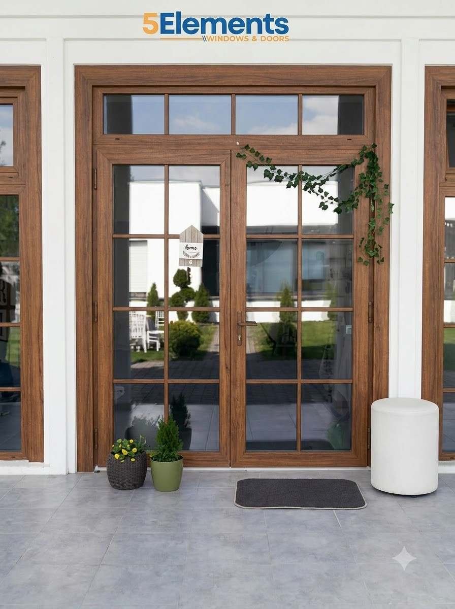 laminated upvc door