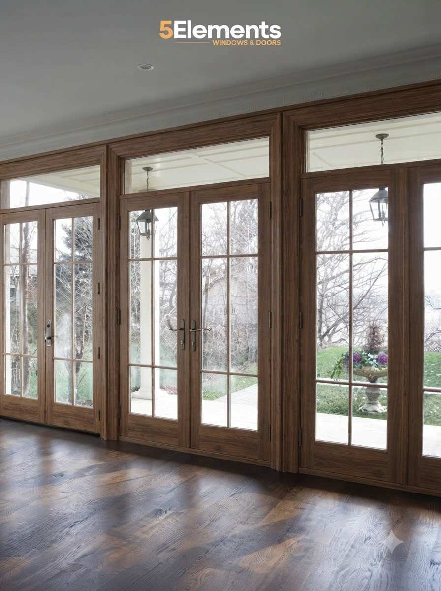 laminated upvc door
