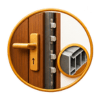 laminated upvc door