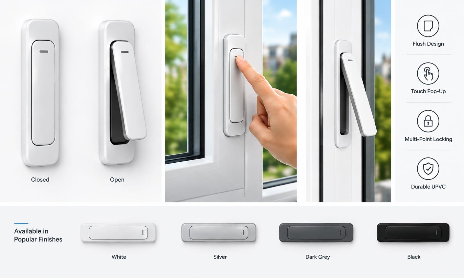 upvc window handles