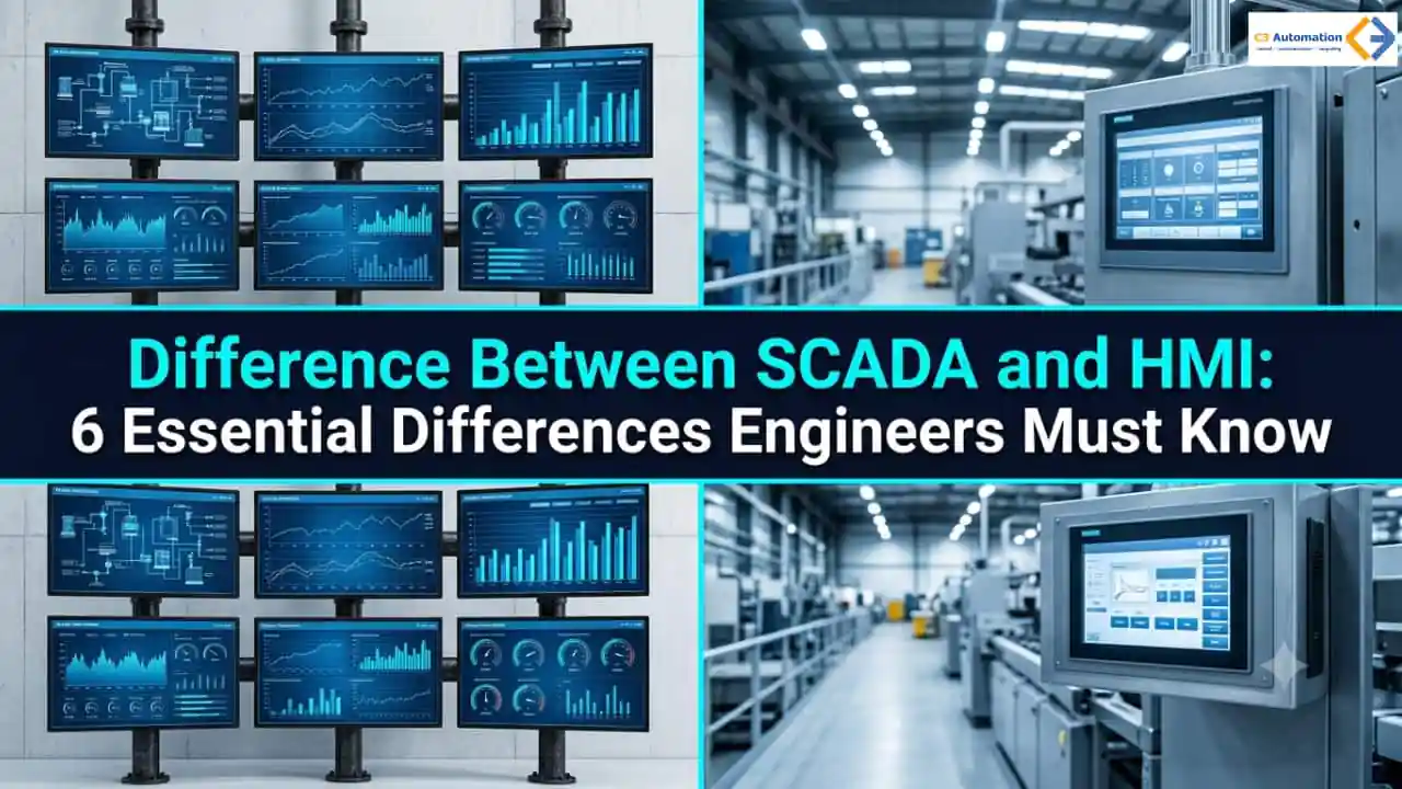 difference between scada and HMI