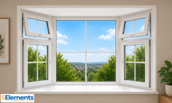 upvc window section