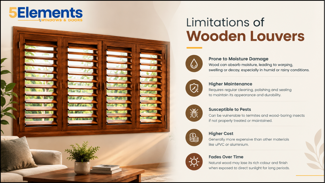 wooden louvers window 


